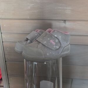 See Kai RunBaby Walker Boots in Gray and Pink